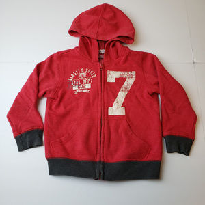 Arizona Jean Co Boys Zip Front Hoodie Size 4T Red